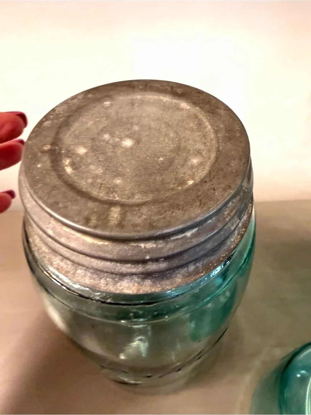 Lot Of 3 Blue Ball Mason Jars 2 Bicentennial 1976 Glass Lid Wire 1 Screw Top